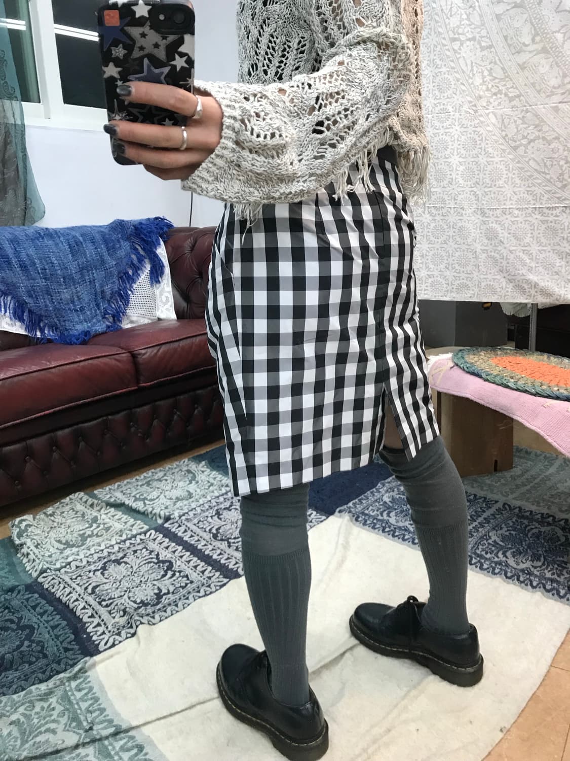 MCGINN KNIGHTSBRIDGE 맥긴 체크 H라인 스커트 상품이미지2