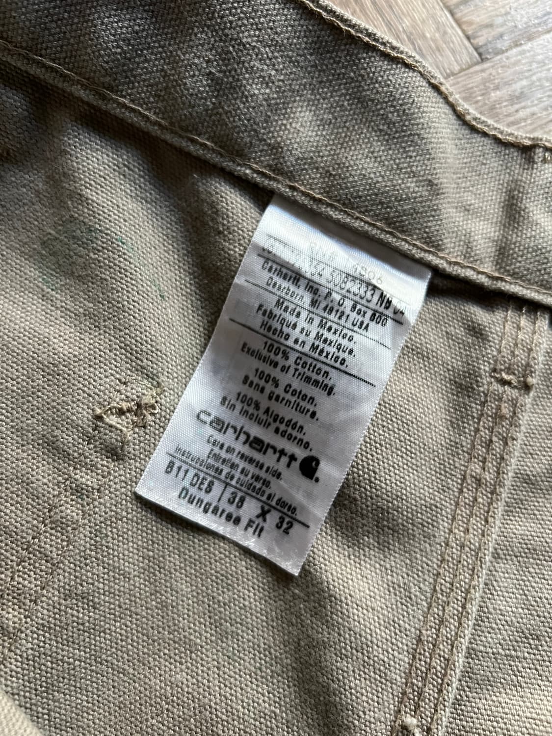 [38]칼하트 USA 데저트 탄 싱글니 캔버스 워크팬츠 상품이미지9