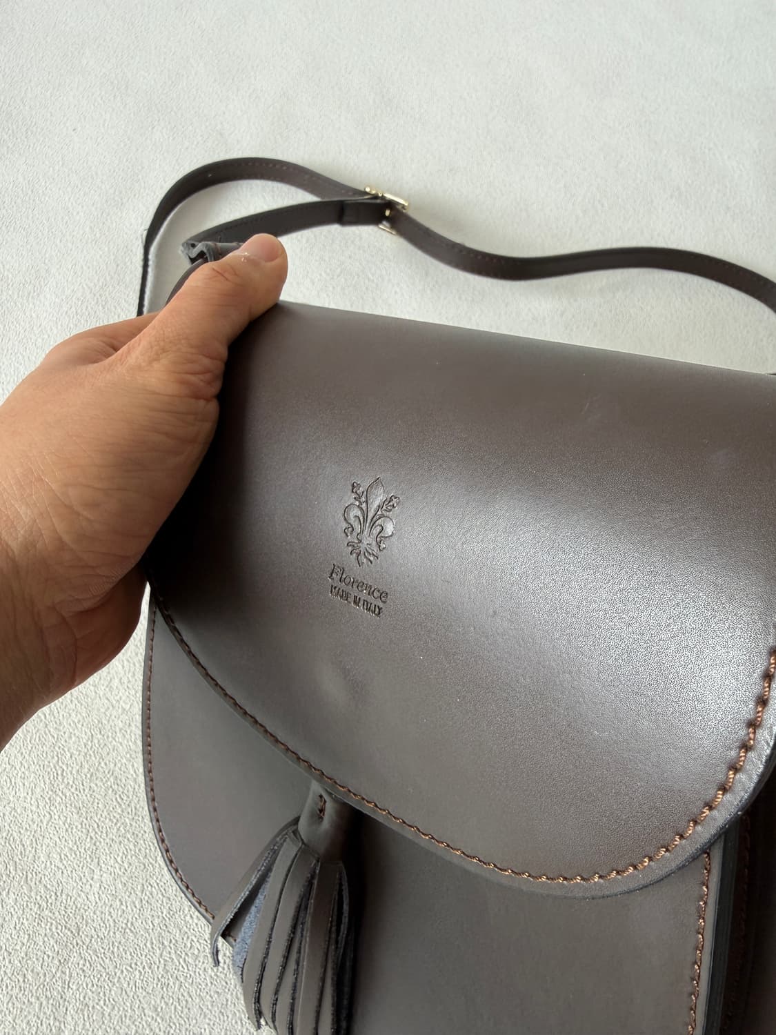 MADE IN ITALY 레더 크로스백 상품이미지6