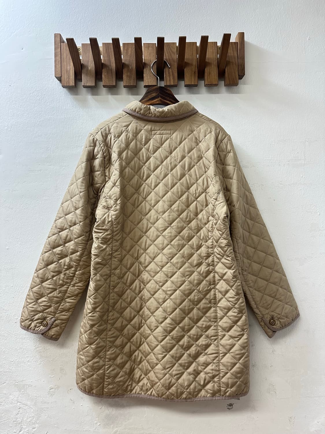 일본빈티지 골든베어 Golden Bear 베이지 안감 스웨이드퀼팅 자켓 상품이미지7