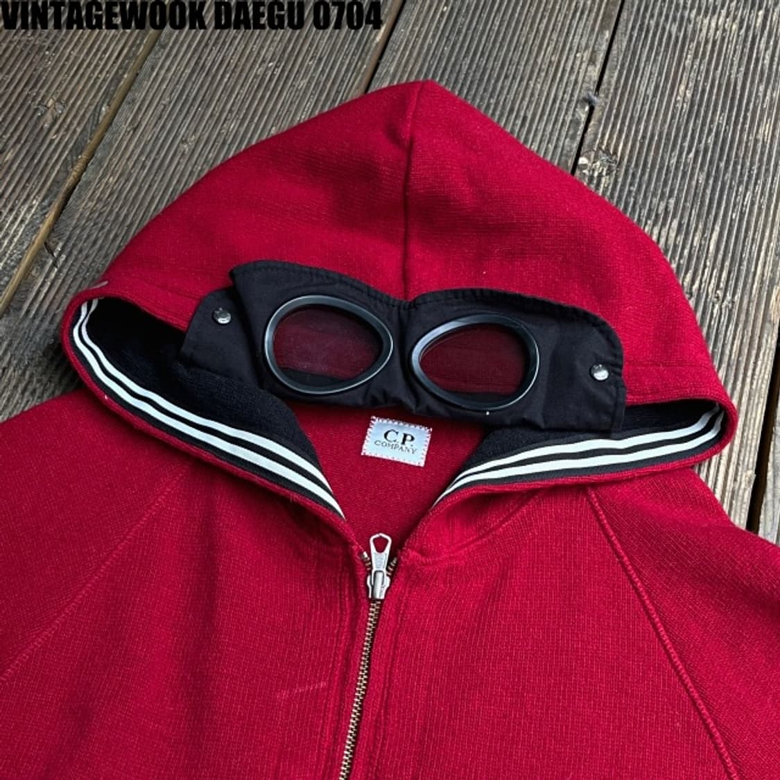 CP컴퍼니 고글 니트 후드집업  상품이미지1