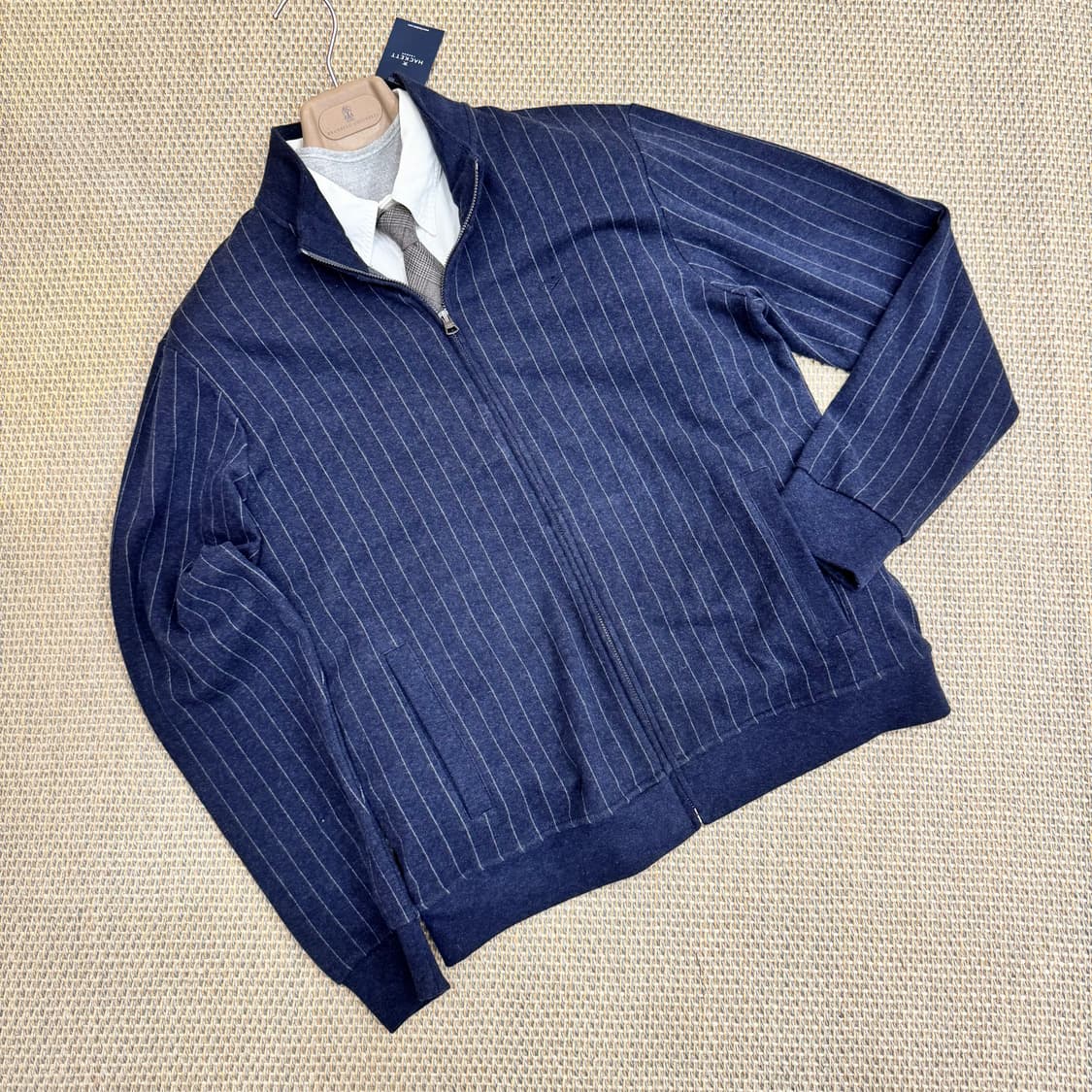 Hackett London 최고급 핀스트라이프 트랙 수트 자켓  상품이미지7