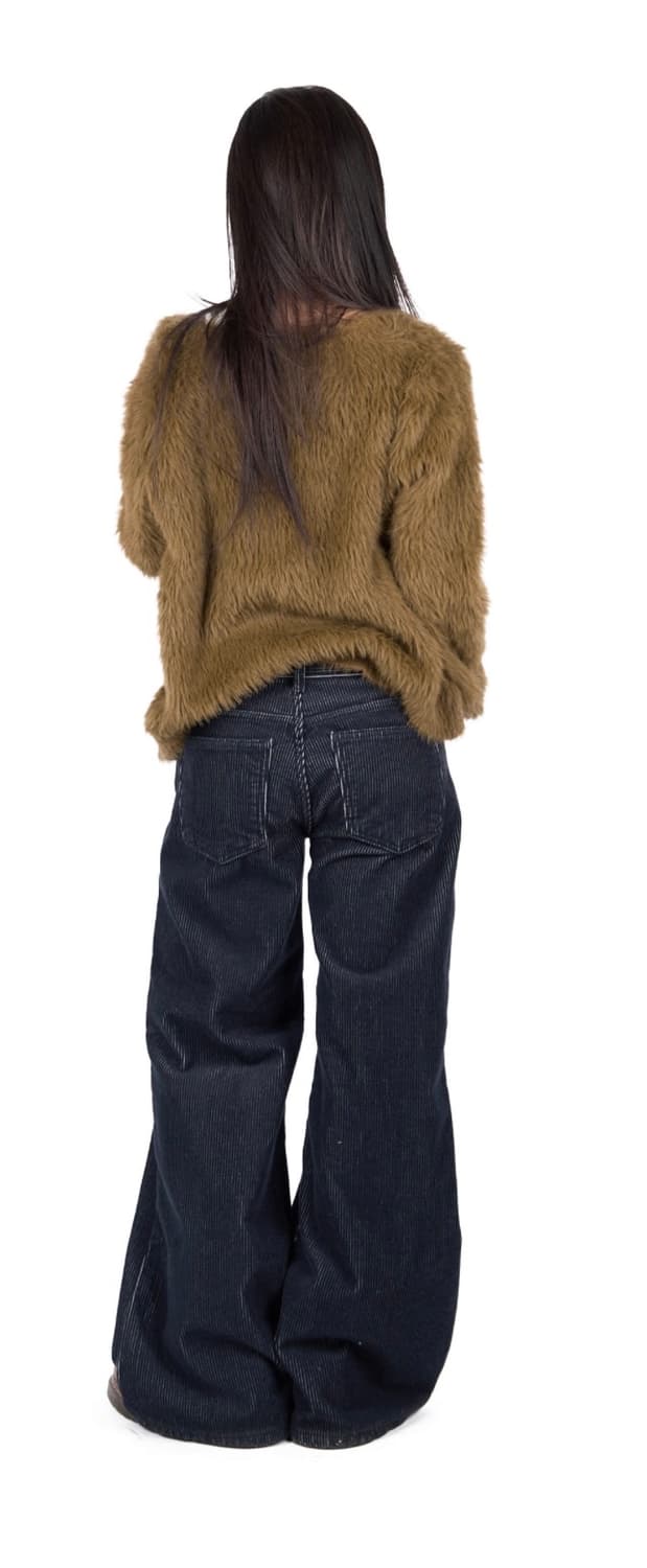 릿킴 브라운 퍼 가디건 상품이미지3