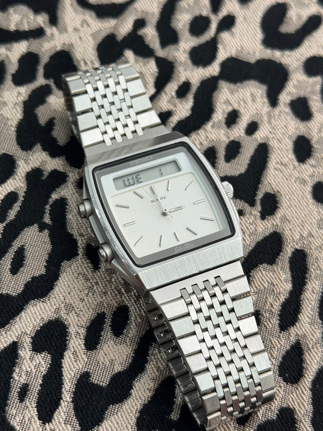 80s 빈티지 세이코 실버웨이브 아나디지 상품이미지3