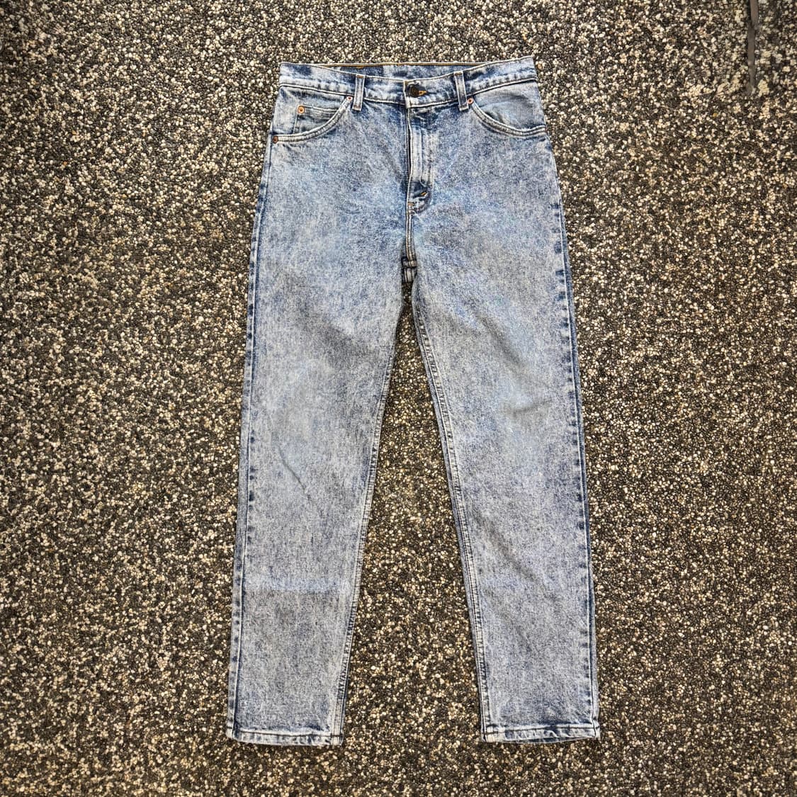 80s 리바이스 511 블리치 워싱 데님 오렌지탭 made in USA  상품이미지1