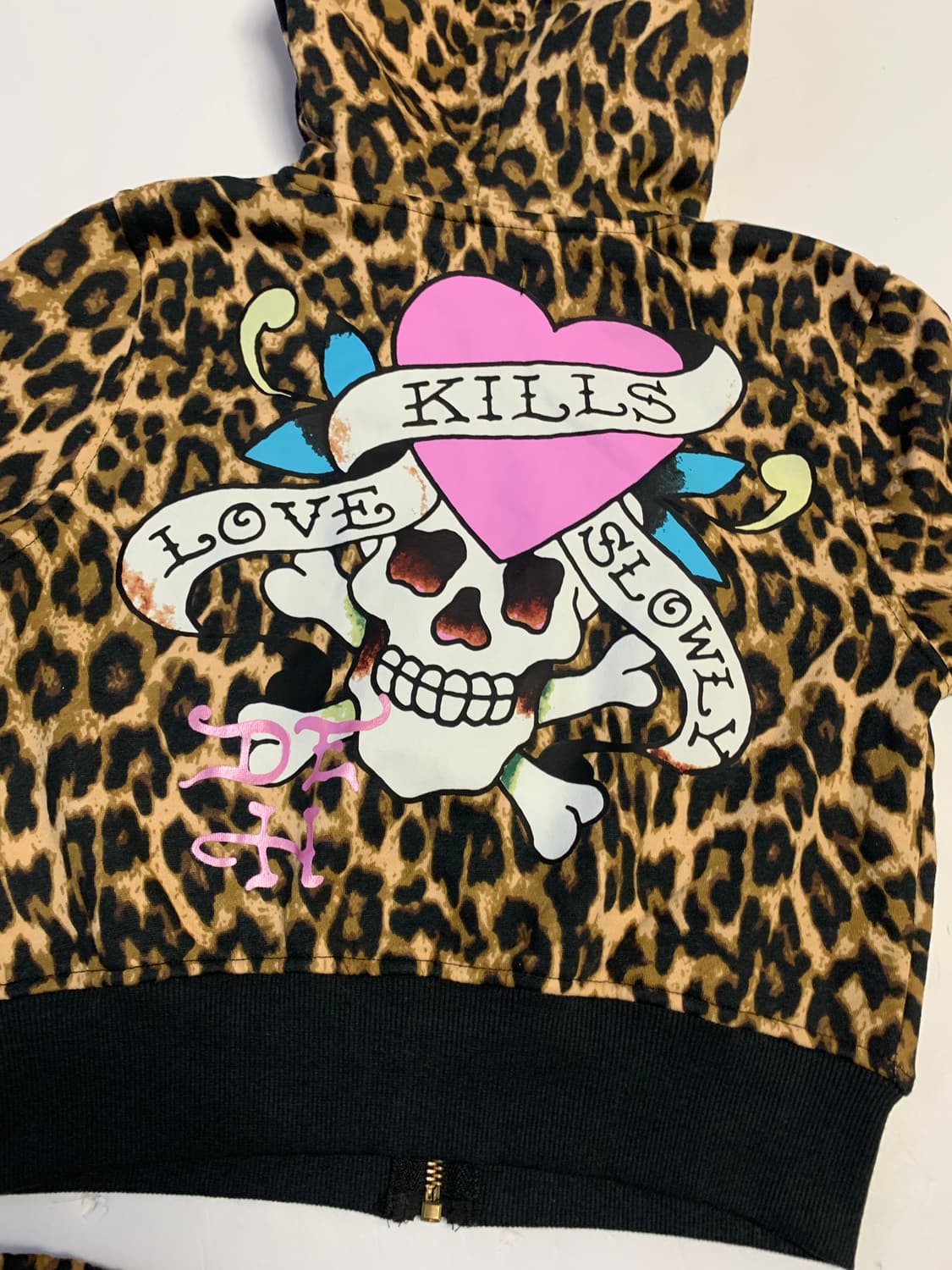 [XS,S] 에드하디 레오파드 후드집업 쇼츠 스웻 셋업 상품이미지9