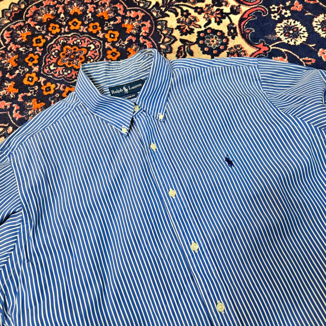 폴로랄프로렌 빈티지 스몰 로고 스트라이프 드레스셔츠 상품이미지1