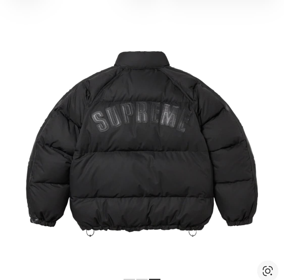 슈프림 스타 슬리브 다운 퍼퍼 자켓 블랙 L 상품이미지4