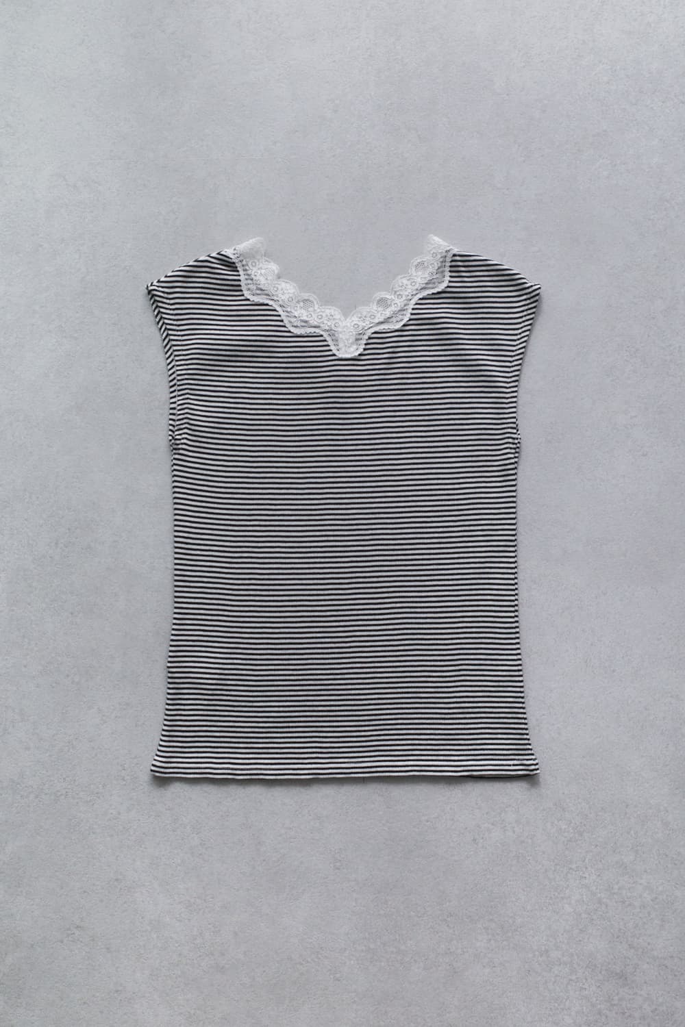 lace stripe sleeveless 상품이미지2