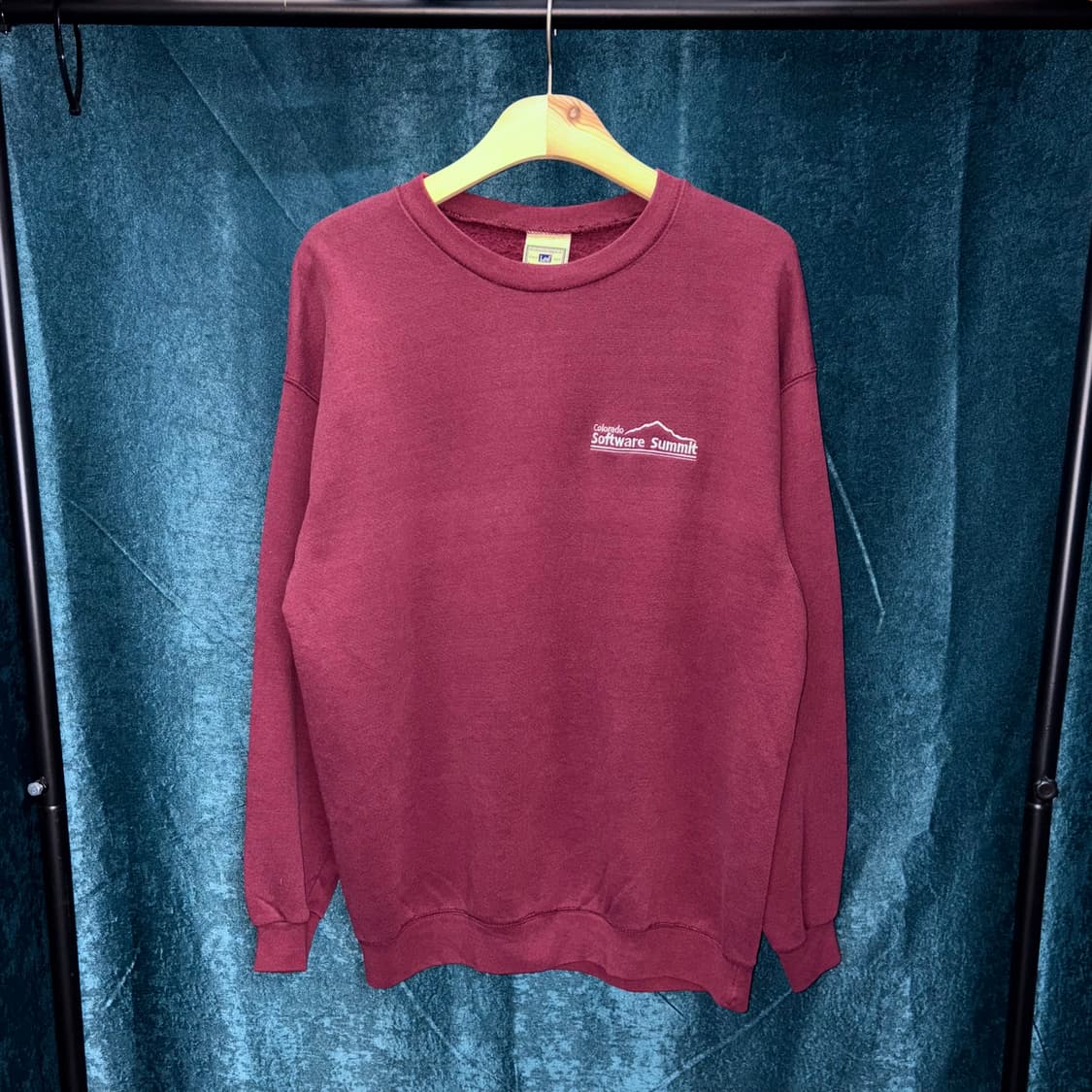 (L) 90s Lee 콜로라도 버건디 오버 맨투맨 상품이미지1