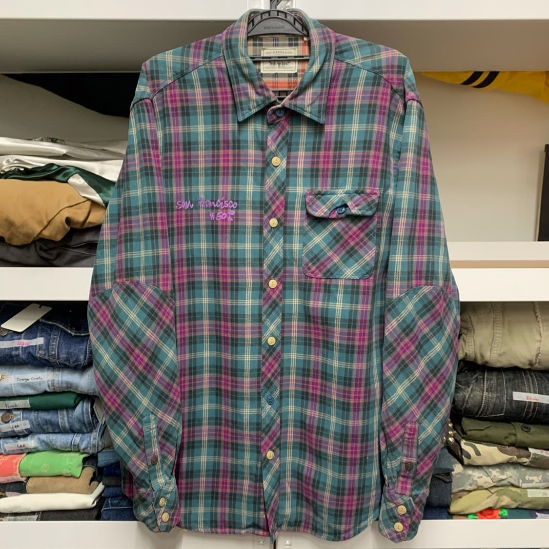 [L] 리바이스 헤비코튼 플란넬 워크셔츠 상품이미지2