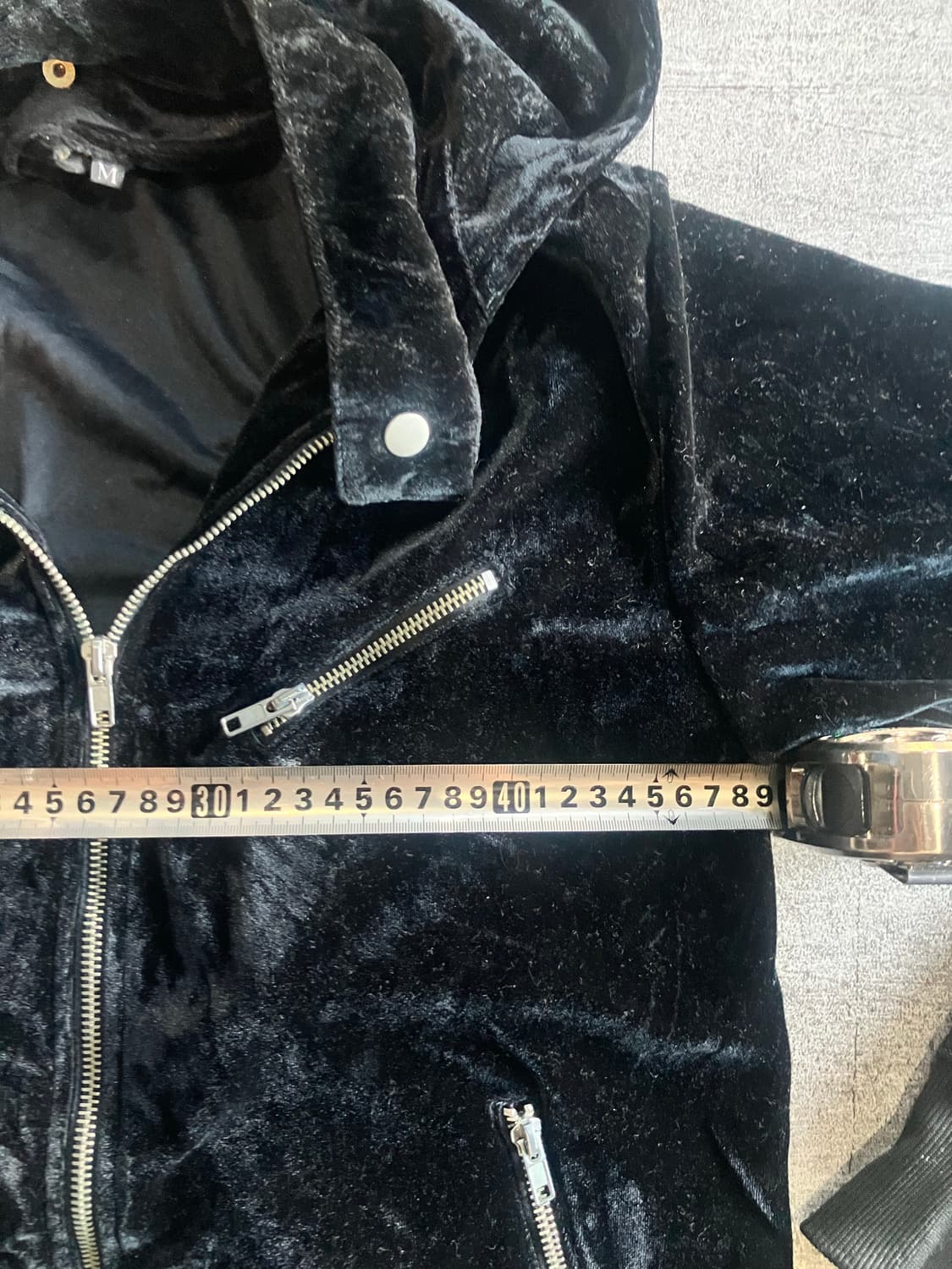 일본빈티지 Micuenpice 올드스쿨아메카지 보헤미안 벨루어 후드자켓 상품이미지2