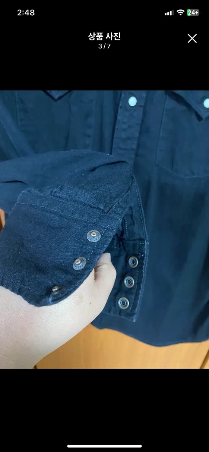 [FULLCOUNT] 풀카운트 4894 웨스턴 데님 셔츠 44사이즈 상품이미지3