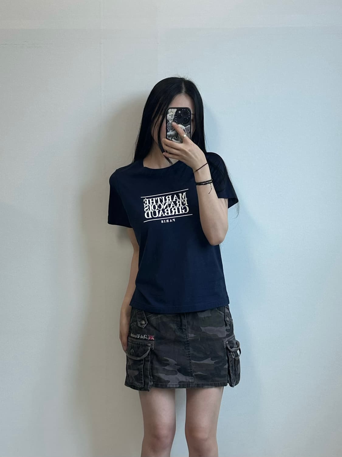 마리떼프랑소와저버 네이비 반팔 티셔츠 상품이미지1