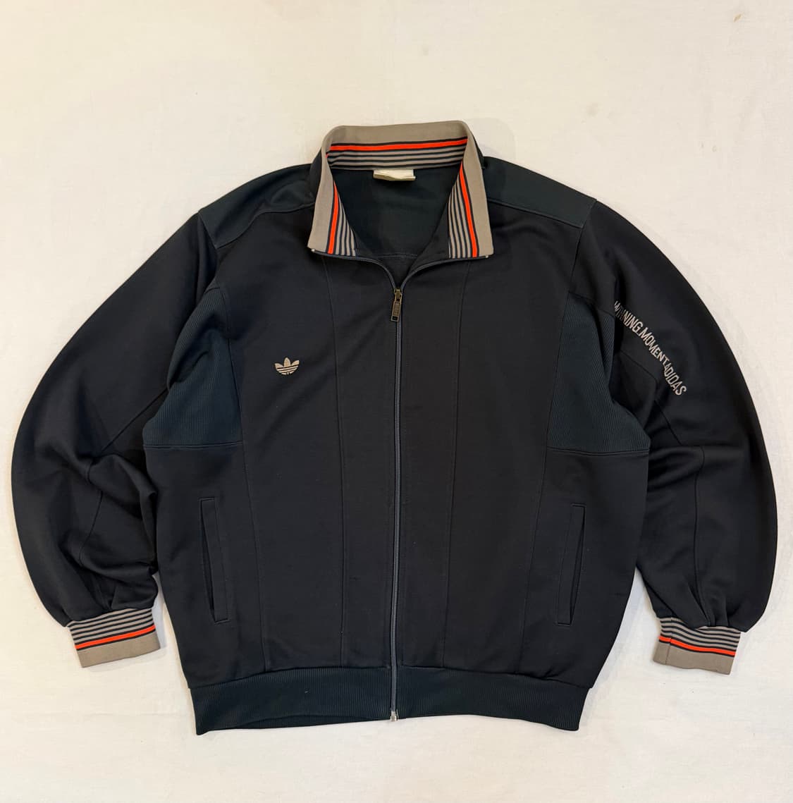 80s 아디다스 대대장 멀티컬러 져지 챠콜 그레이 상품이미지2