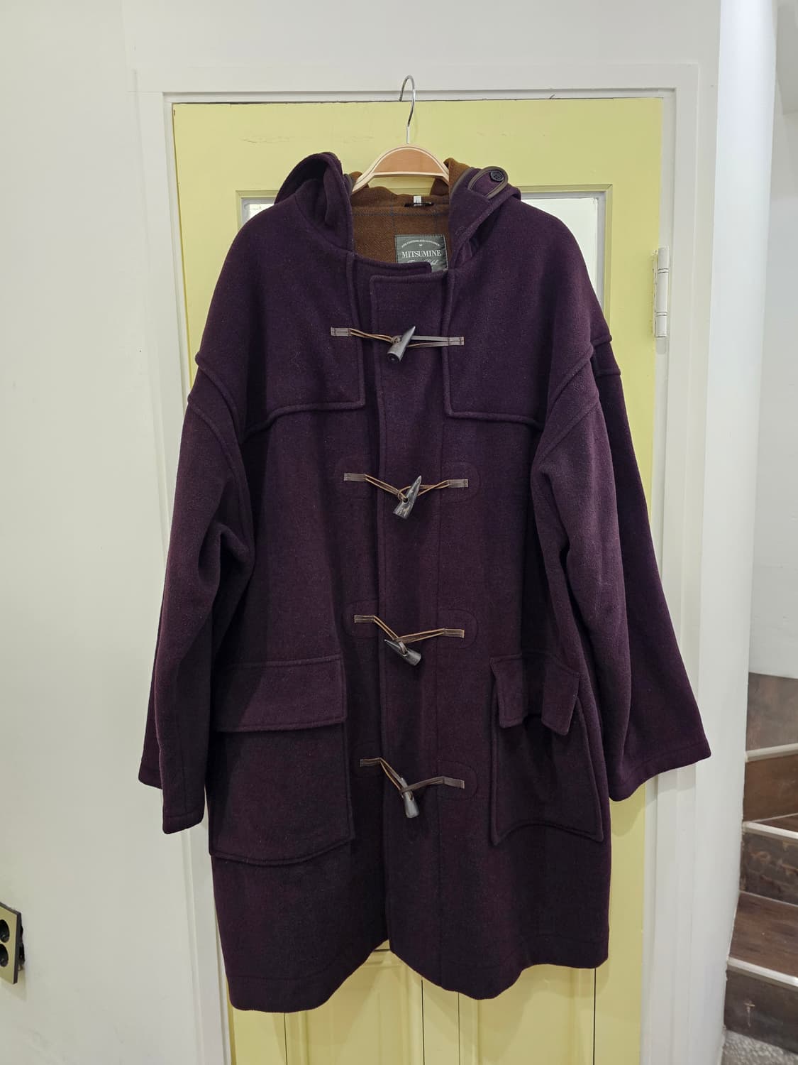 Mitsumine U.K 딥퍼플 떡볶이 코트 상품이미지3