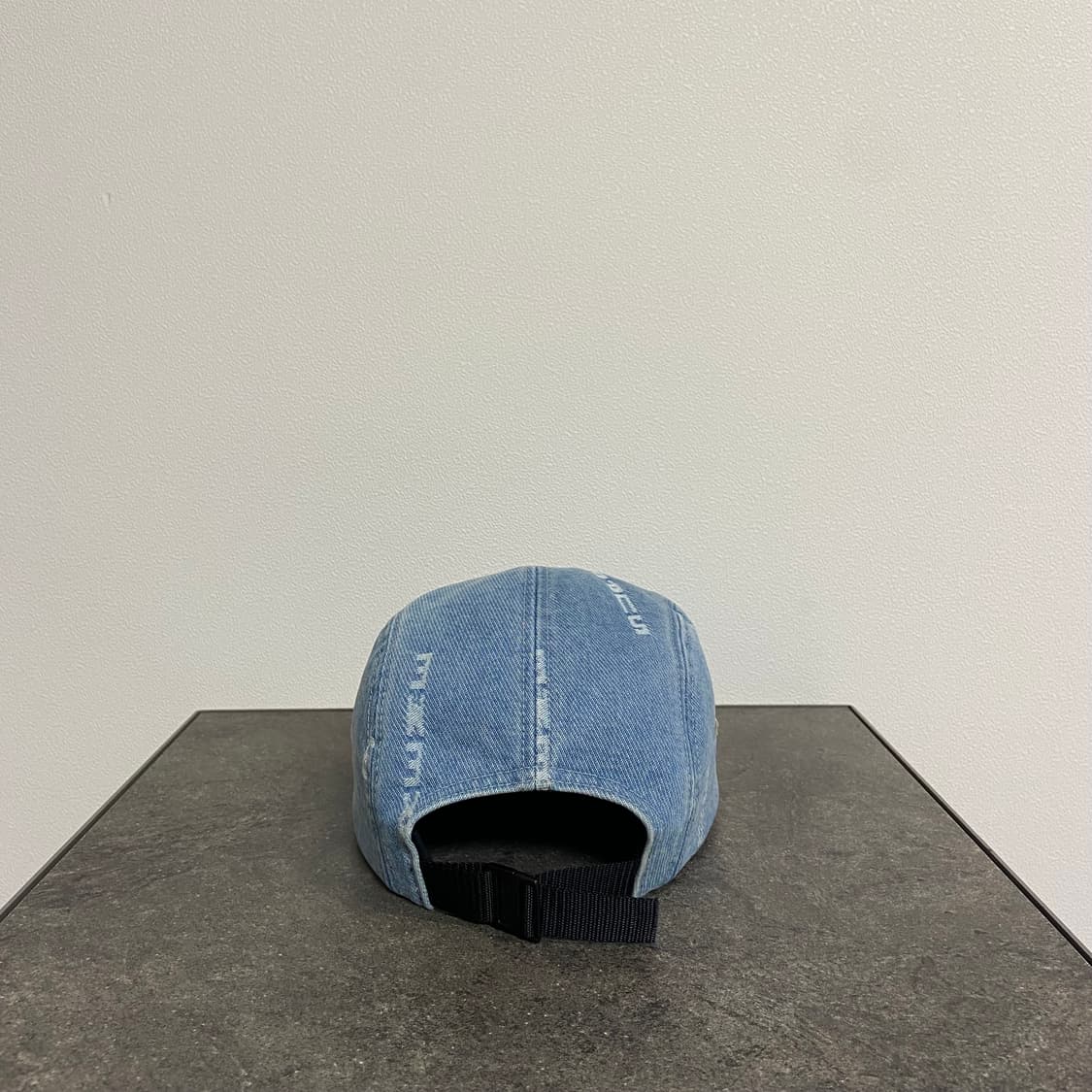 슈프림 워시드 데님 레드 박스로고 캠프캡 모자 상품이미지4