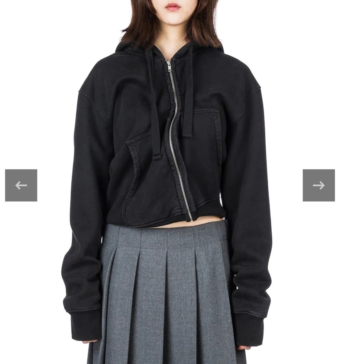 [새상품] Vaquera 바퀘라 트위스트 후드집업 XL 상품이미지3