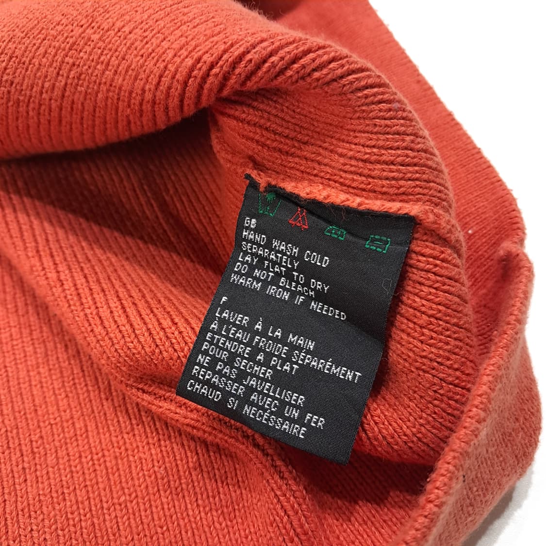 CL049 XL 할리데이비슨 90s 레이싱 슬리브 시그니처 오렌지 코튼 상품이미지5