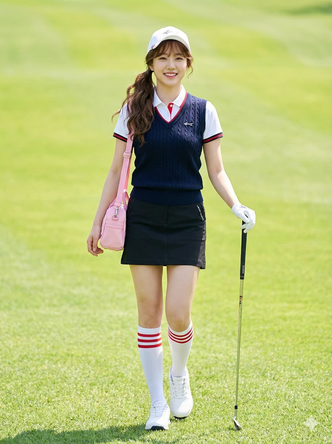 LOUIS CASTEL 루이까스텔 스티치 디테일 골프 스커트 상품이미지1