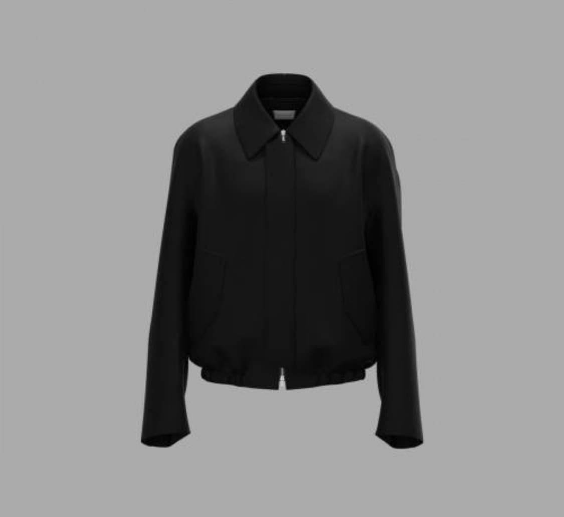 사이키아티스트(L) 울 블루종-black 상품이미지1