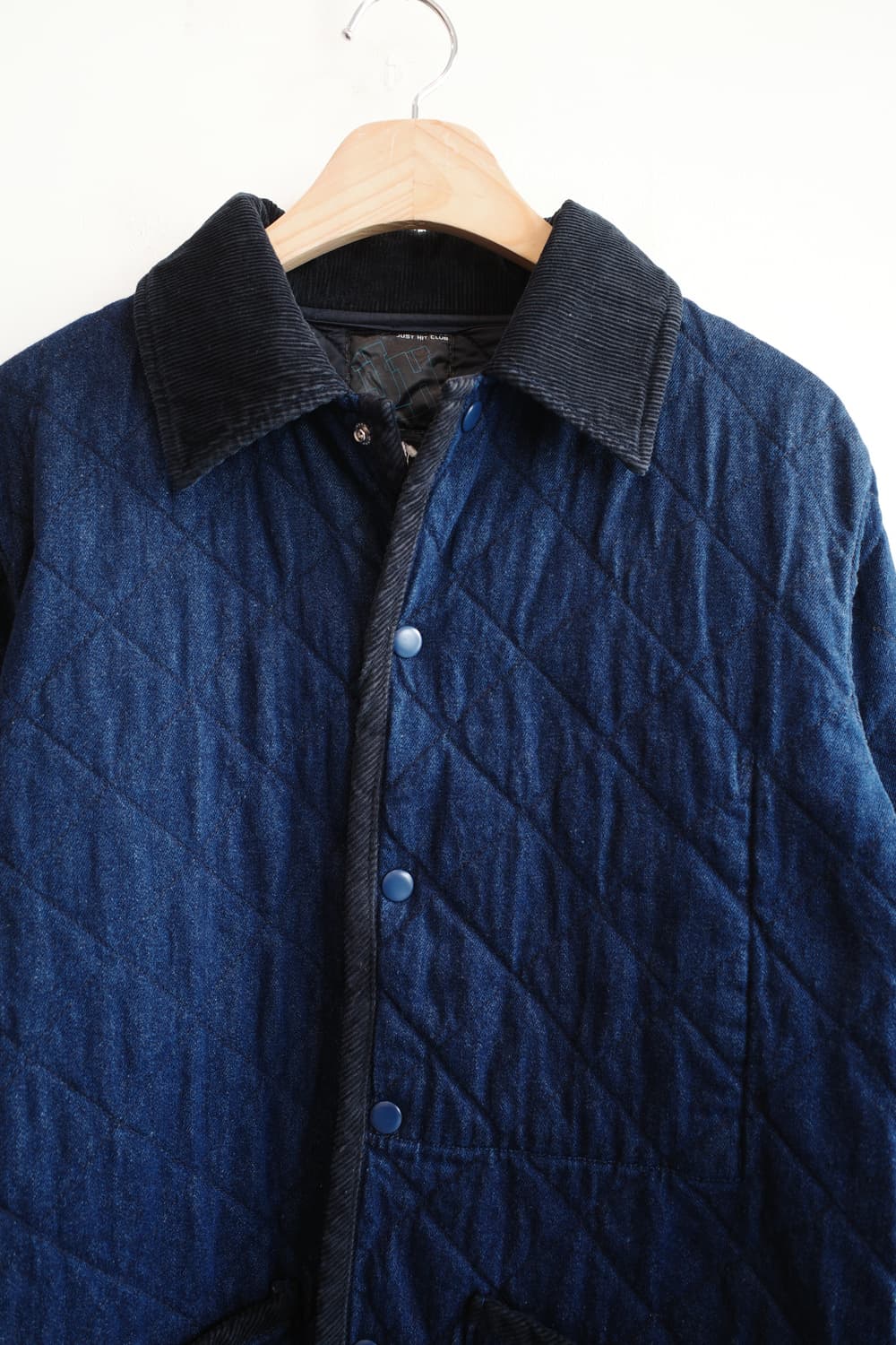JUST HIT CLUB 인디고데님 퀼팅 자켓 상품이미지2