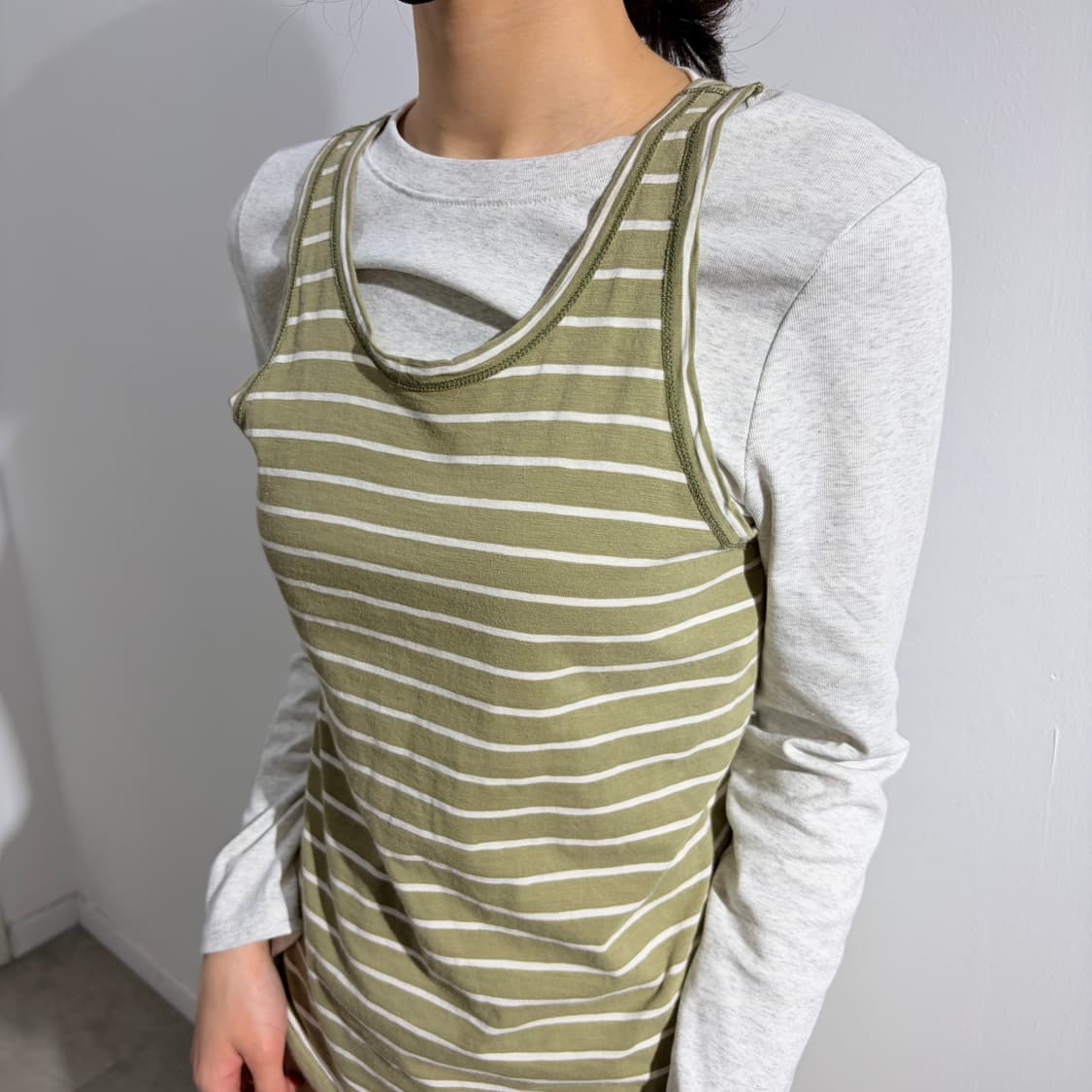 45rpm 카키 슬리브리스 민소매 상품이미지3