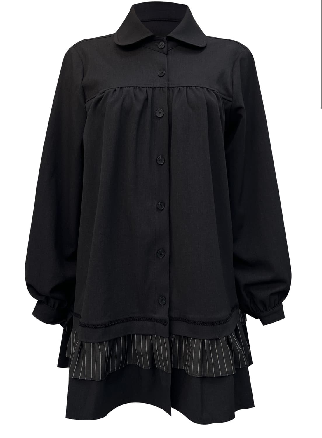 체메씨 chemehc 스트라이프 프릴 원피스 상품이미지1