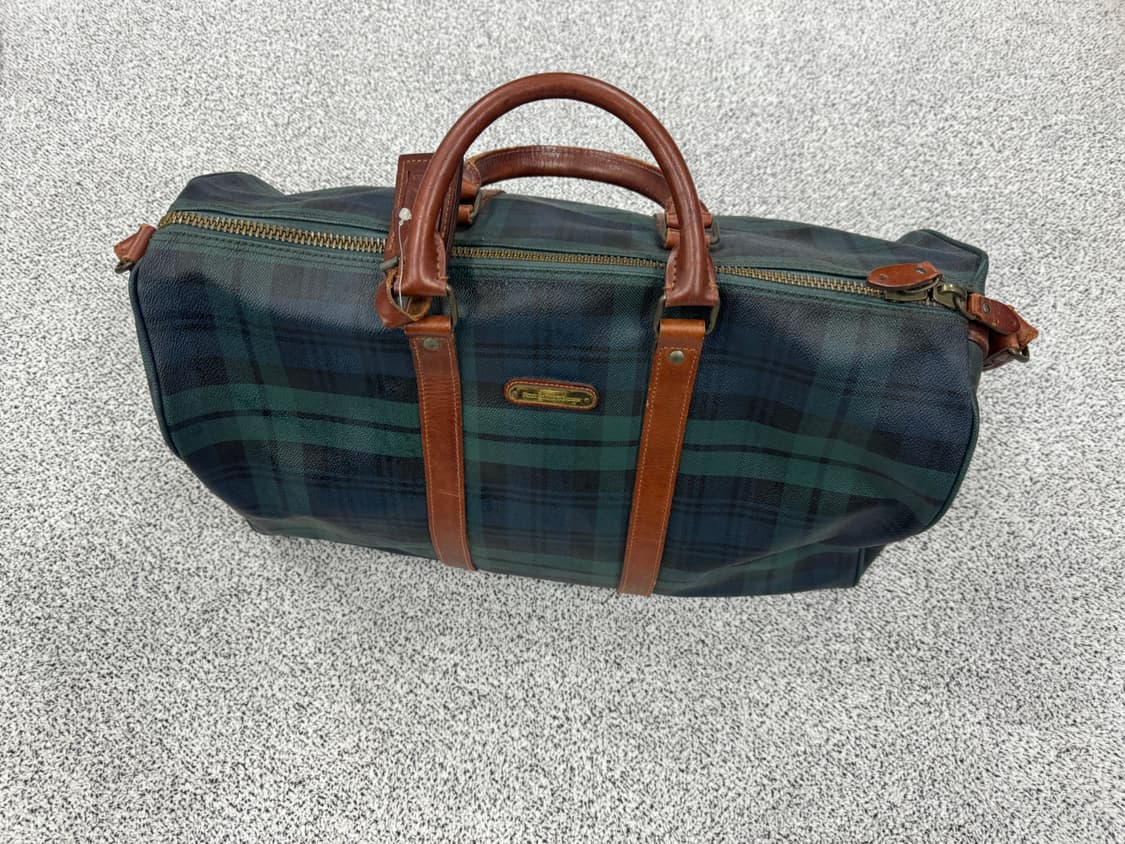 폴로 랄프로렌 90s PVC 타탄 보스턴백 상품이미지1