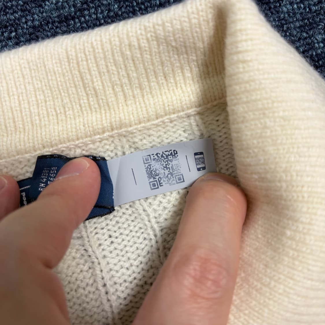 폴로 랄프로렌 울 캐시미어 꽈배기 니트 상품이미지6