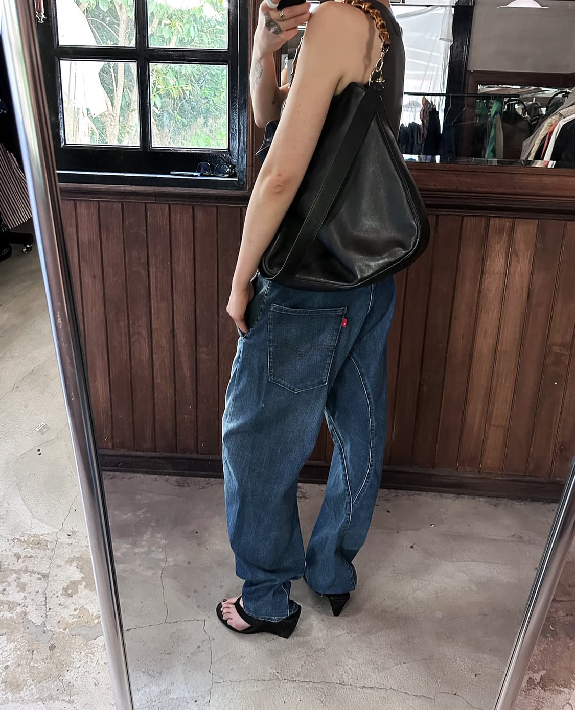 GUCCI leather bamboo bag 상품이미지2