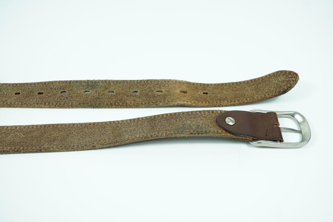 빈티지 무드 브라운 통가죽 벨트 상품이미지6