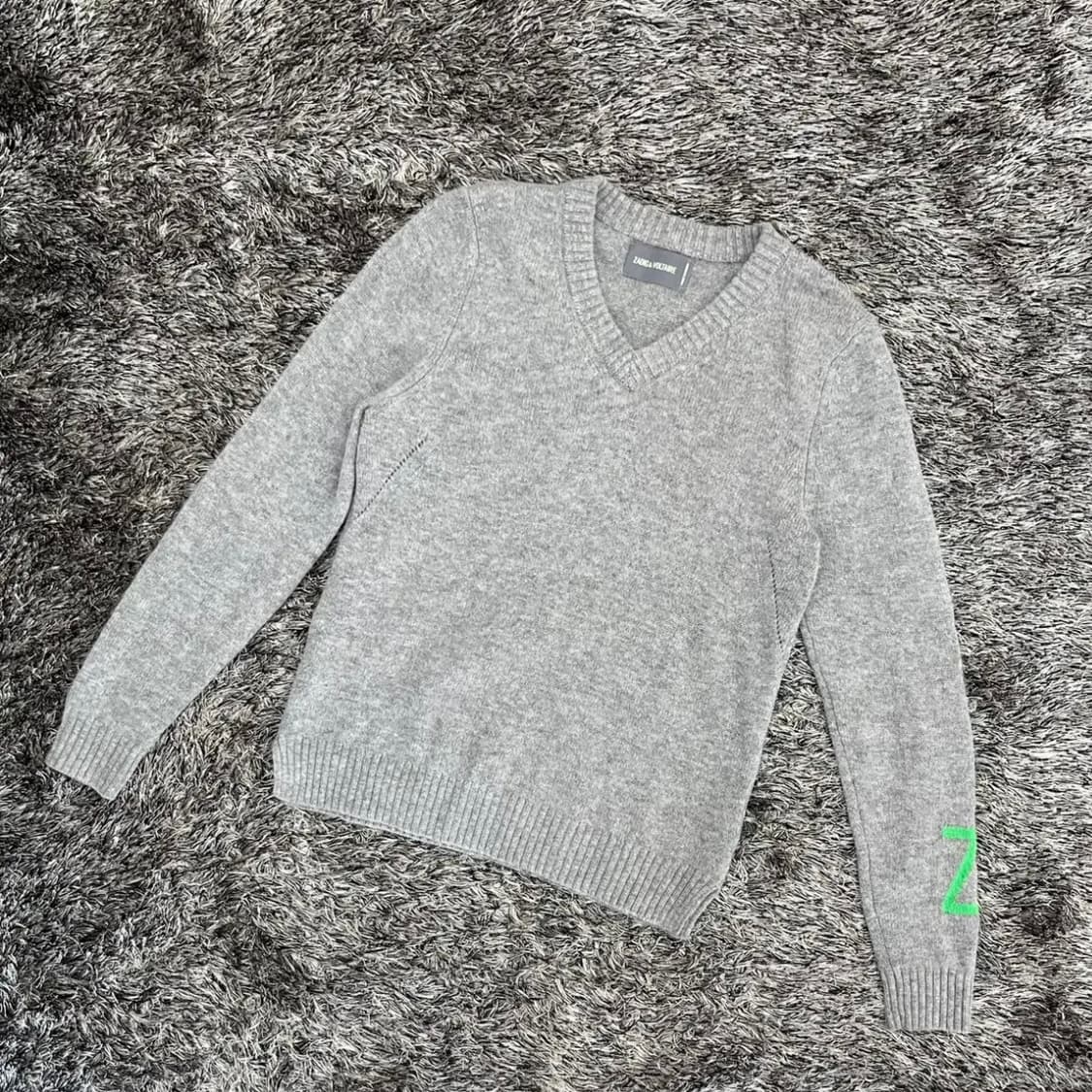 쟈딕앤볼테르 캐시미어 100% 브이넥 니트 (M) 상품이미지1