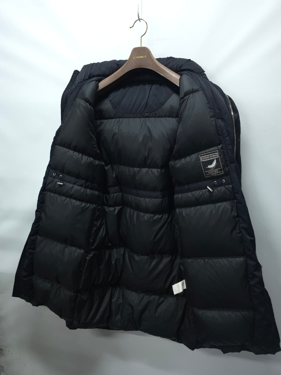 지오송지오 여성 후드 구스다운 롱 패딩 점퍼 (허리 스트링 조절) 상품이미지4