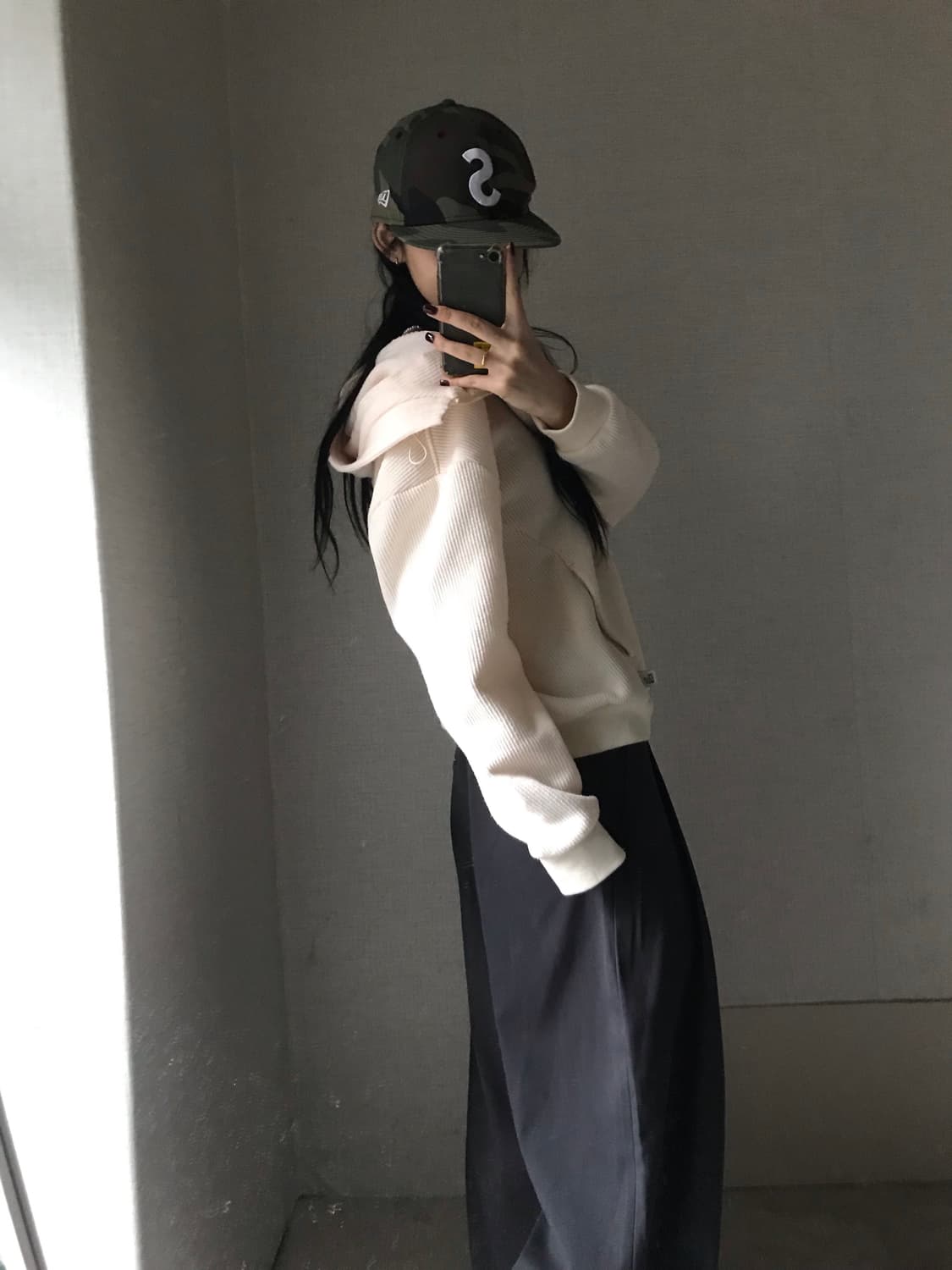 아디다스 아이보리 투웨이 니트집업 상품이미지4