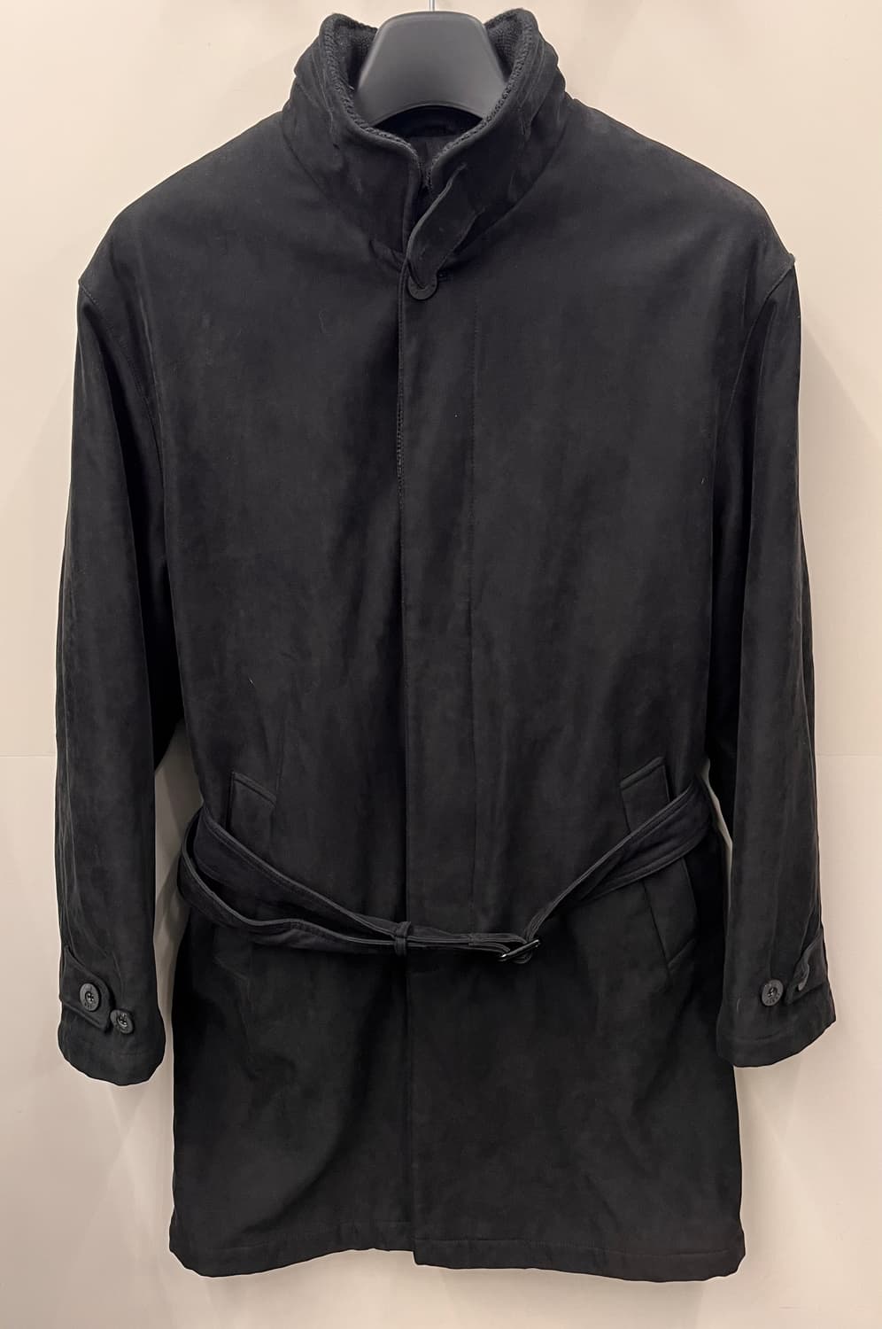 아르마니 Armani Exchange 블랙 벨티드 코트 L 상품이미지1