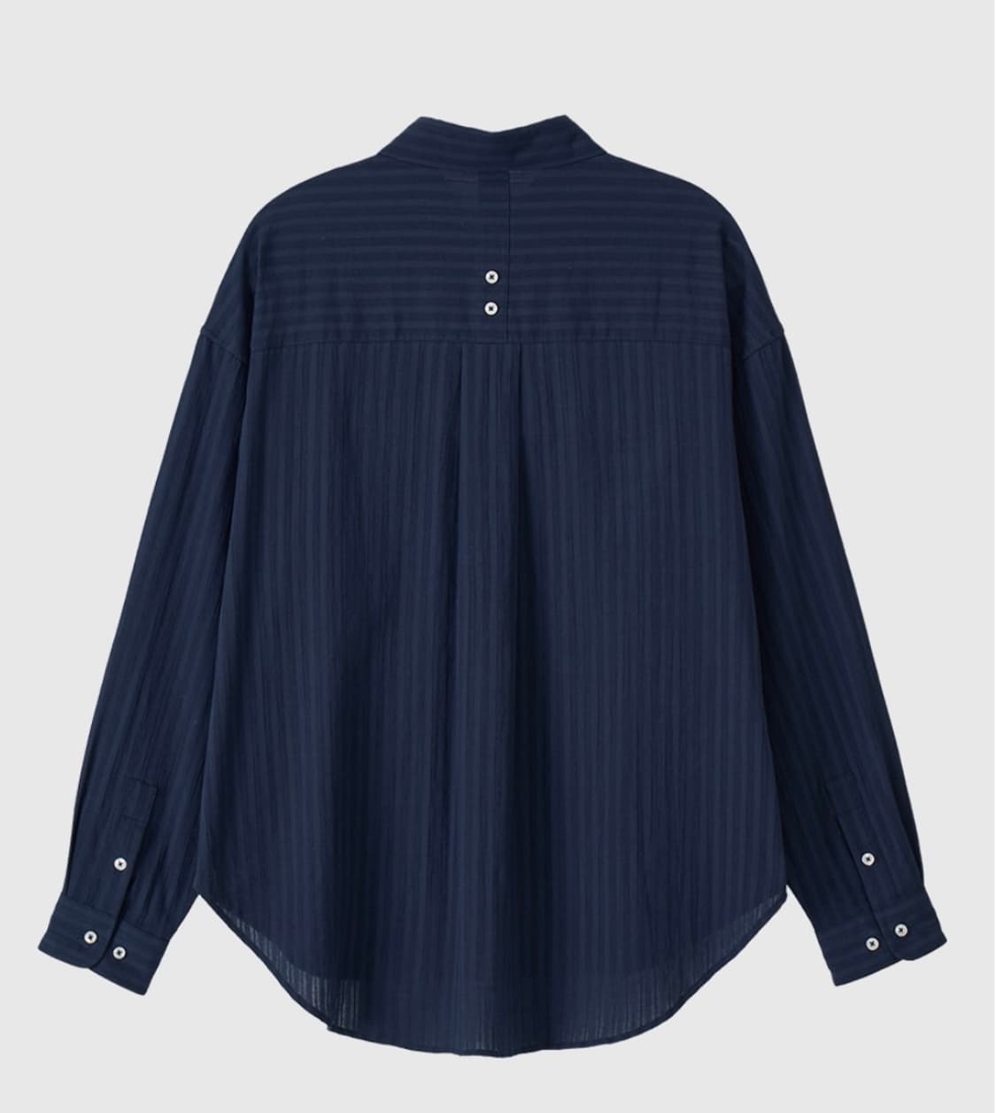 비터셀즈 Ribbonette Overfit Shirt-Navy 상품이미지3