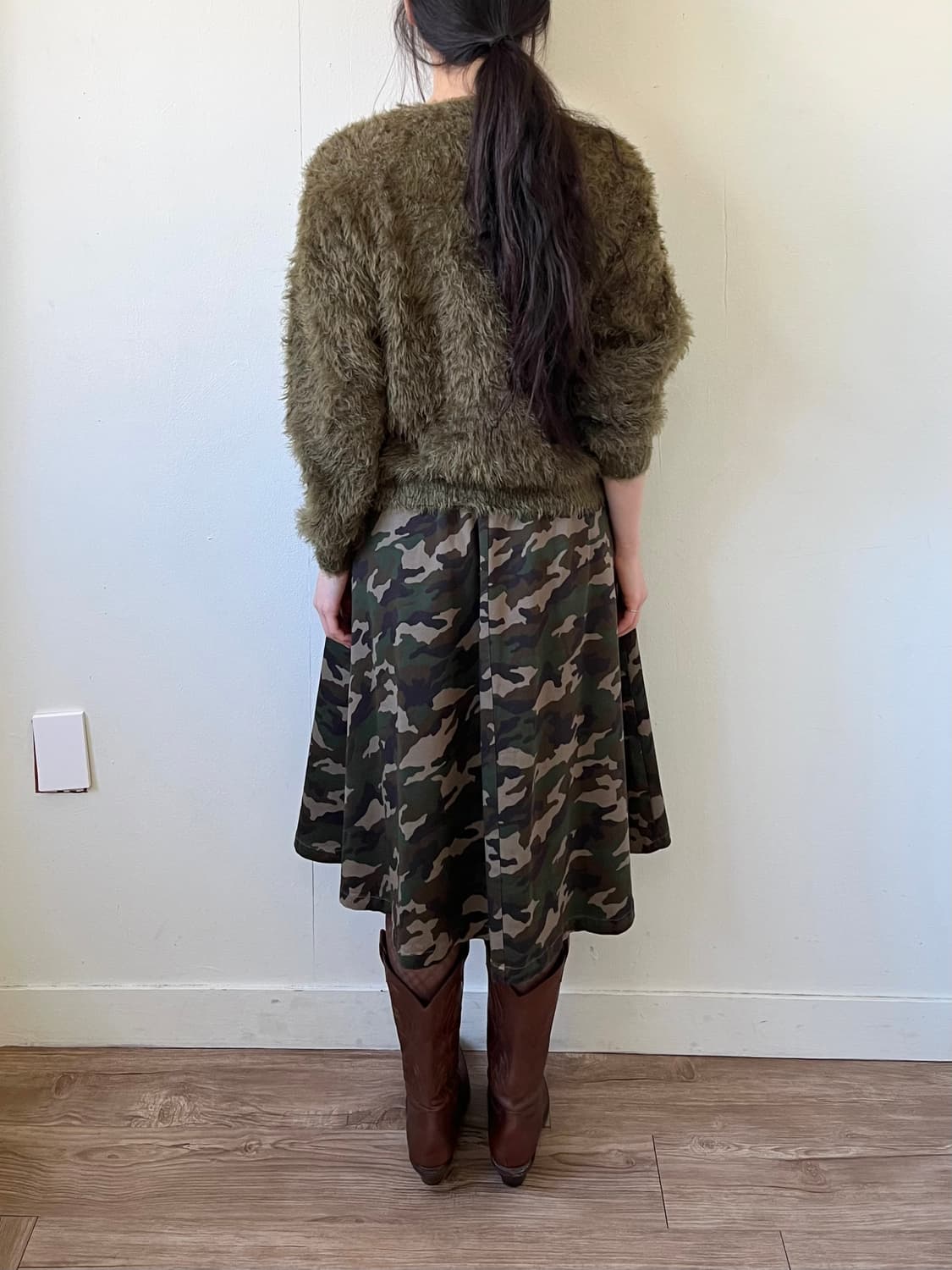 BEAMS 올리브 퍼 가디건 상품이미지9