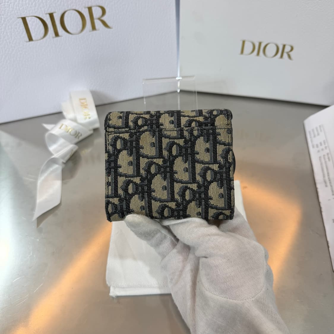 [리오브] 디올 오블리크 새들 반지갑 상품이미지3