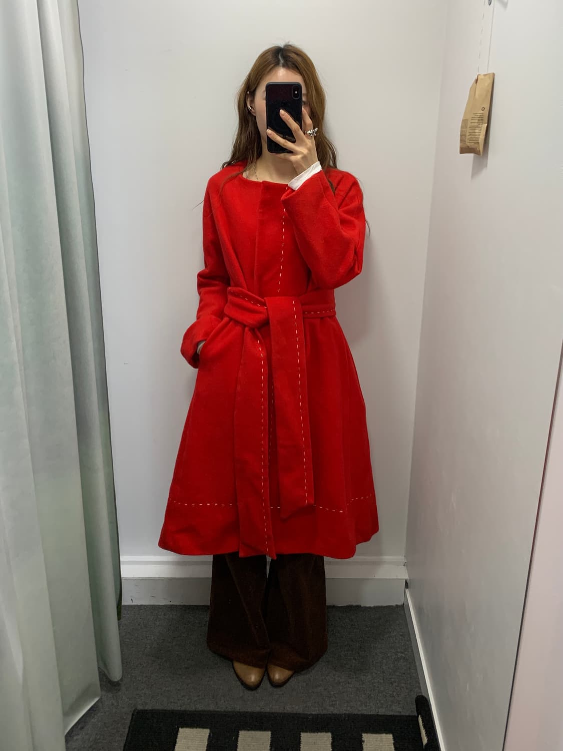 레드 칼라리스 롱코트 상품이미지8