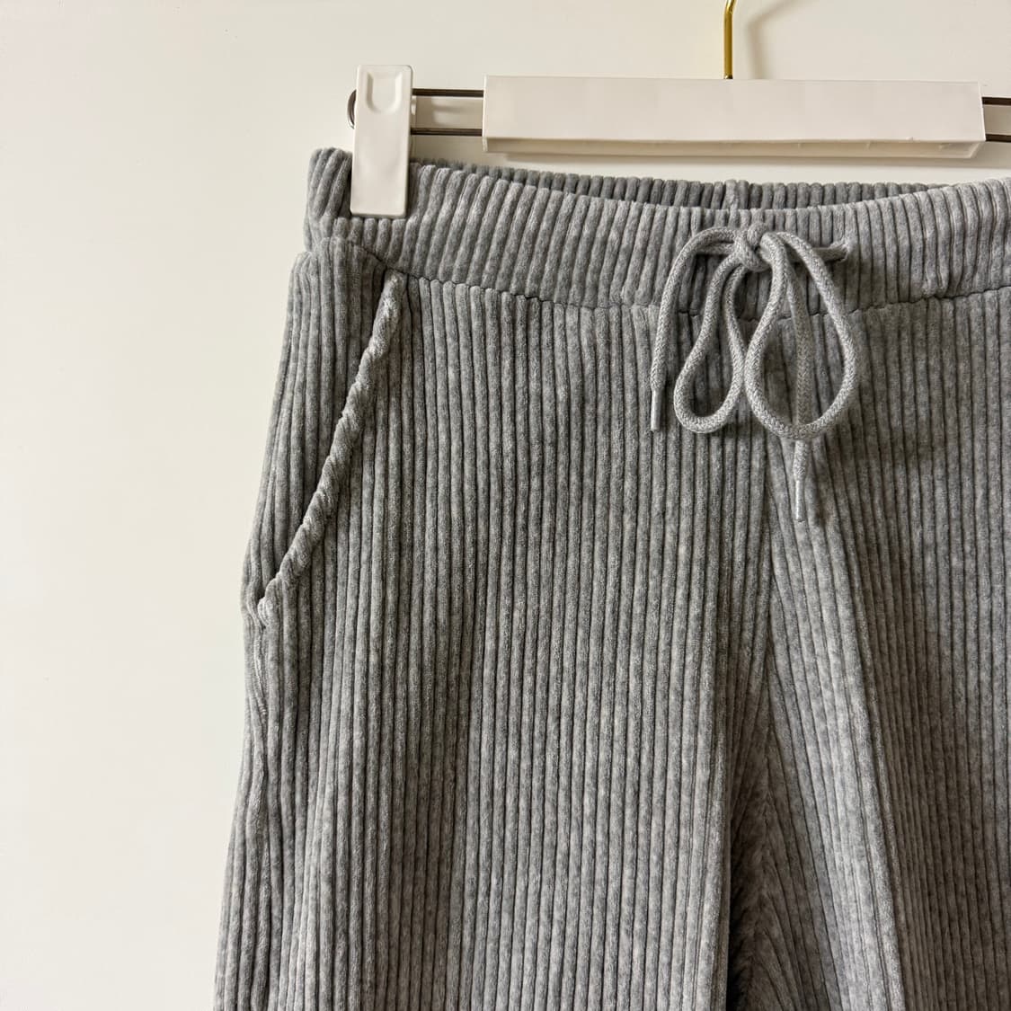 새상품 여자 벨벳 조거팬츠 (그레이) 상품이미지2