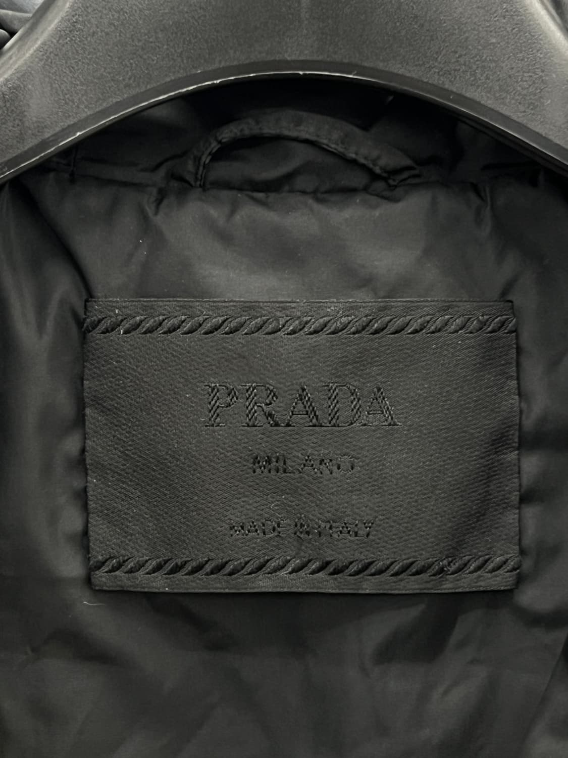 프라다 99FW 나일론 후드 더플 코트 상품이미지5