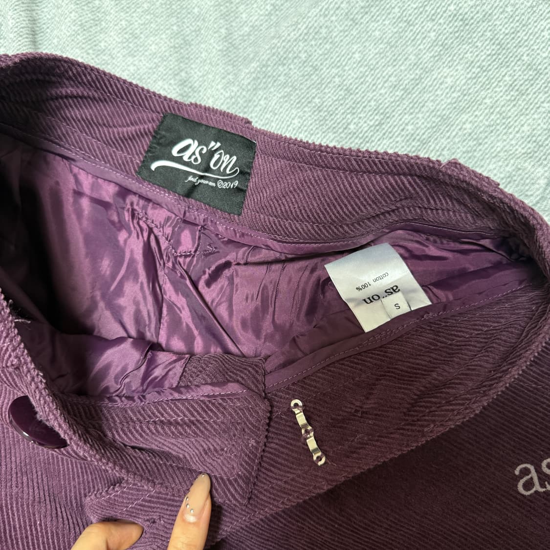 애즈온 코듀로이 숏팬츠 상품이미지6