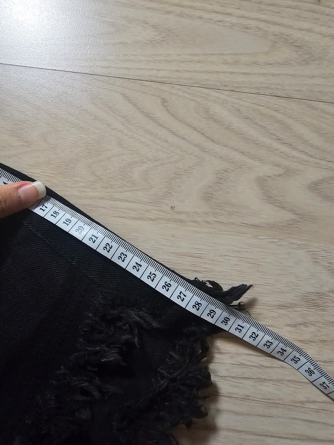 보헤미안서울 데미지 쇼츠 블랙 S 구버전 상품이미지3