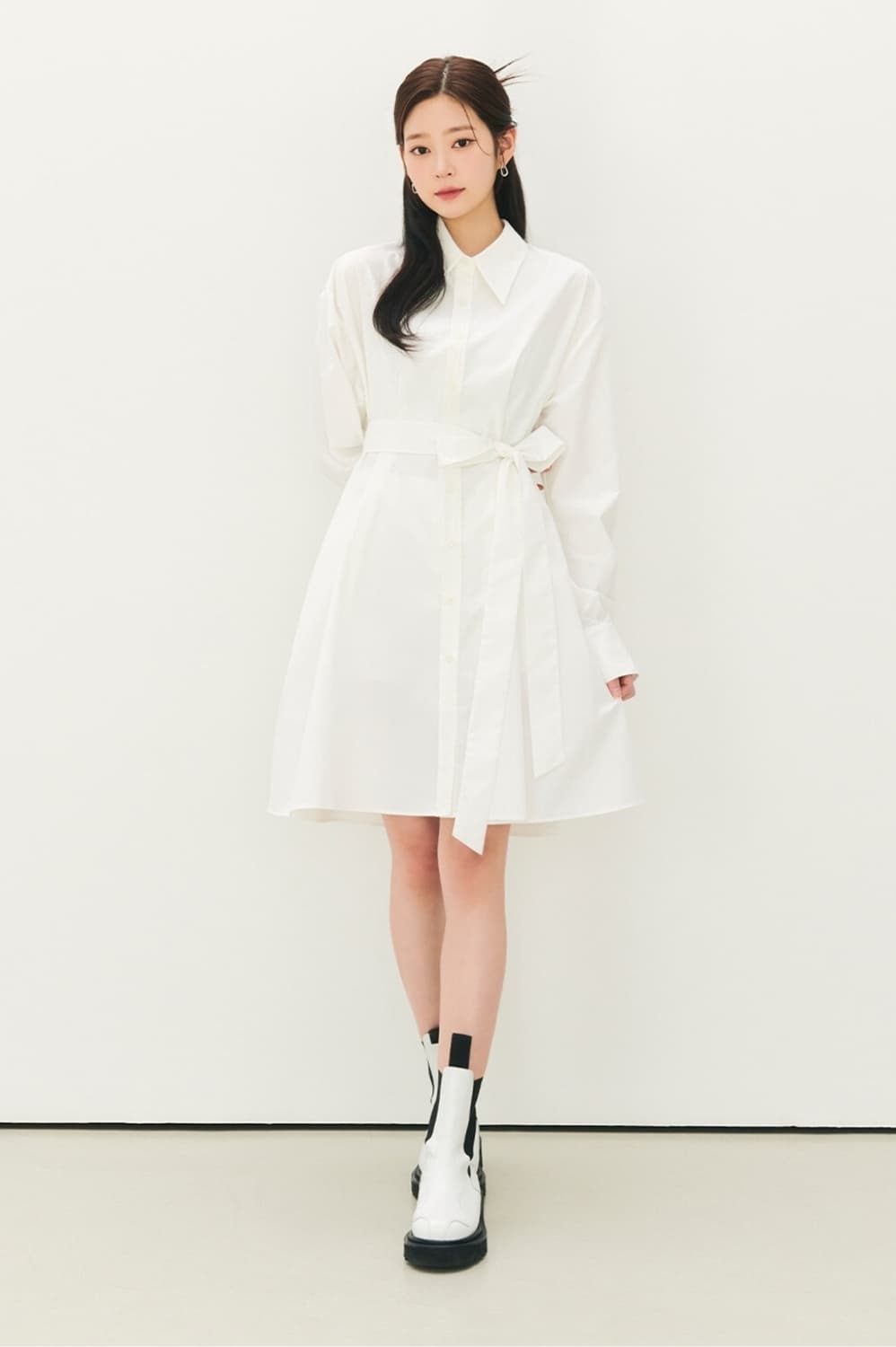 시티브리즈 벨트 플레어 원피스 상품이미지1