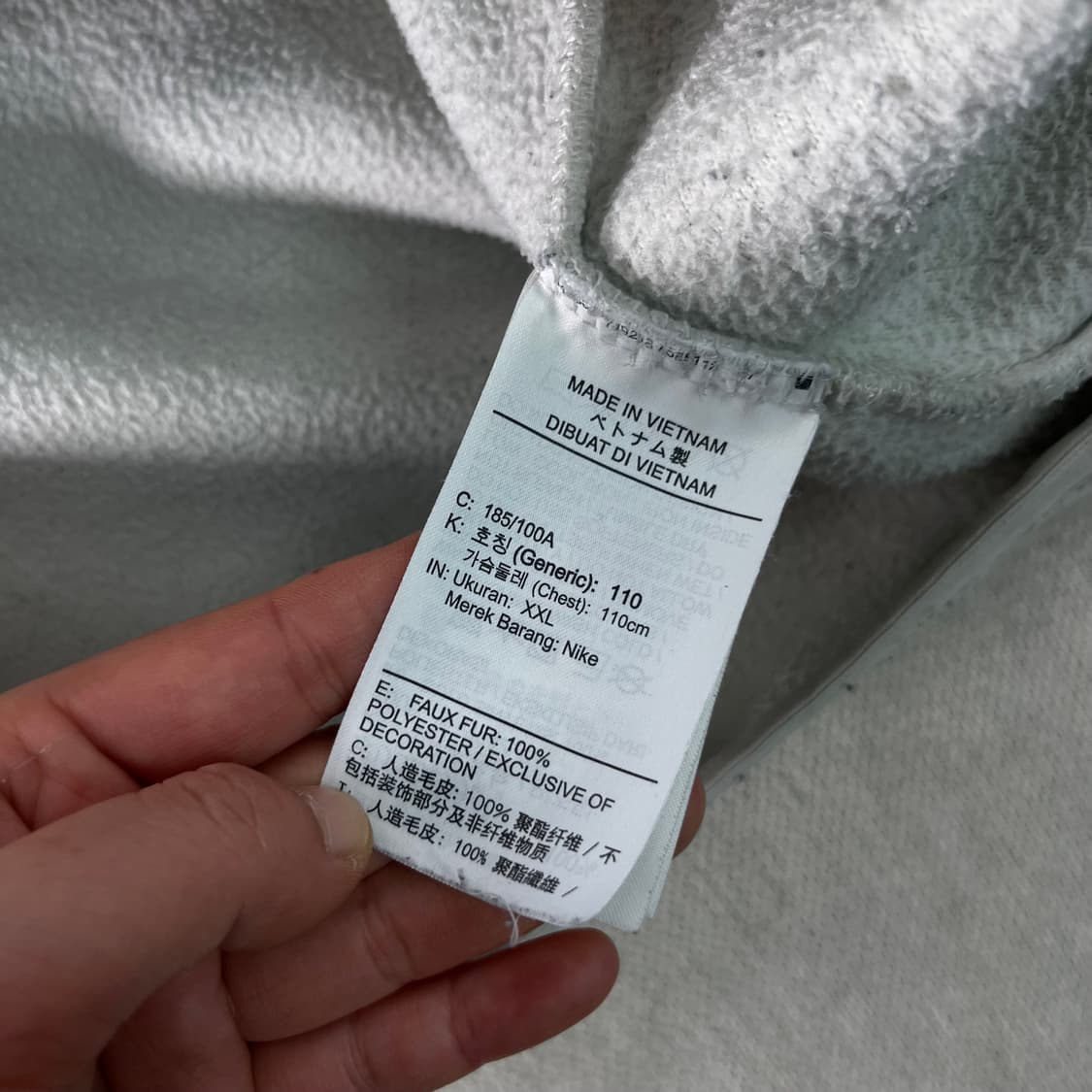 105 나이키 신형 자수로고 플리스 맨투맨 상품이미지5