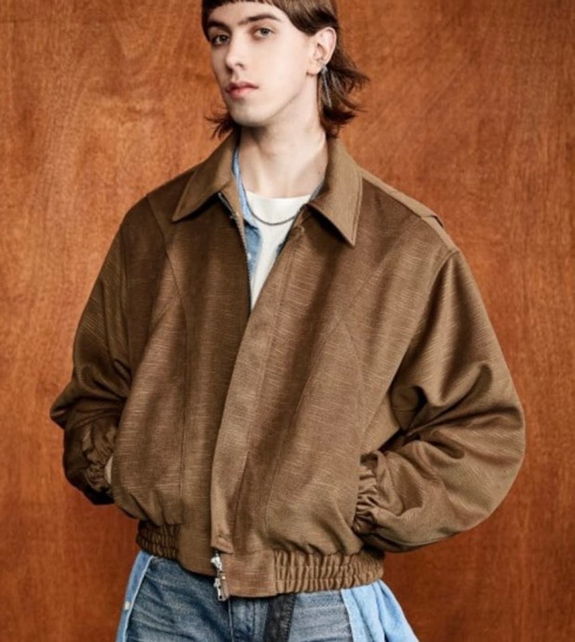 엘무드 크로아상 블루종 카멜 48 상품이미지1