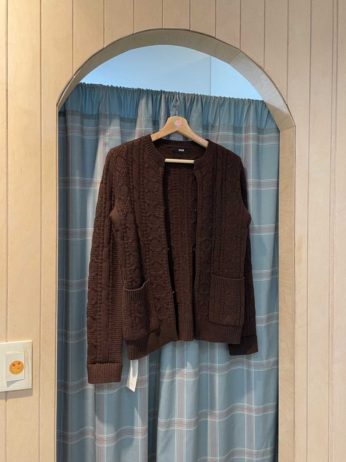 SYSTEM 케이블 후크가디건 상품이미지3