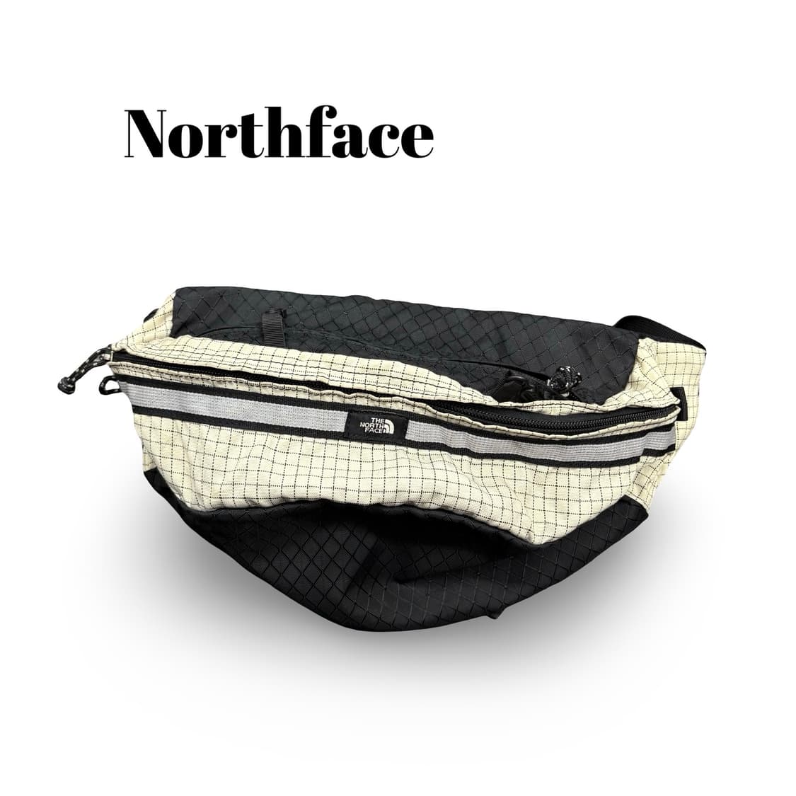 노스페이스 힙색 블랙 / 아이보리 체크 상품이미지1