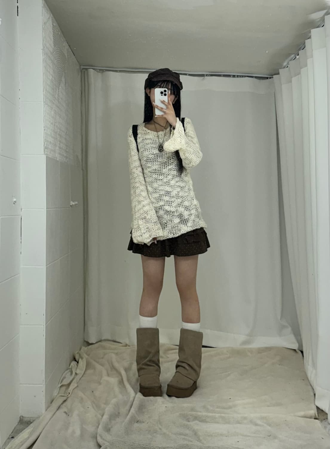 브라운 러블리 폭닥폭닥 니혼진 사와코 아야네깔 코디세트  상품이미지2
